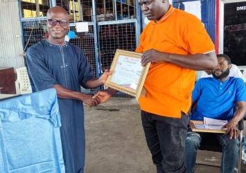 The presentation of the certificate to the DMDO was done by the Board Member